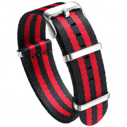 bracelet NATO rouge et noir...